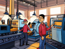 Gaya pemakaian daya pengganti di pabrik manufaktur