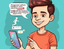 Penggunaan aplikasi kebugaran untuk memonitor progres latihan