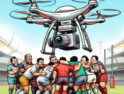 Penggunaan drone untuk pengamatan strategi pertandingan rugby