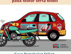 Gaya Pemakaian Etiket Reflektif pada Motor serta Mobil