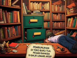 Pembunuhan di Toko Buku Tua: Pesan Rahasia di Balik Lemari Arsip