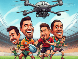 Penggunaan drone dalam memantau taktik pertandingan rugby internasional