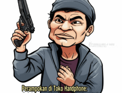 Perampokan di Toko Handphone: Pelaku yang Menggunakan Senjata Api