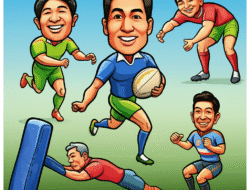 Teknik dasar rugby dan latihan ketahanan fisik untuk pemain pemula